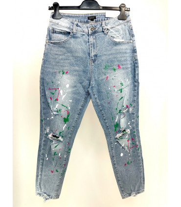 VelvetBut Spodnie damskie jeansy farba