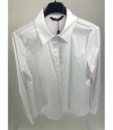VelvetBut Koszula damska biała klasyczny krój Sabi