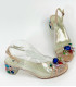 VelvetBut Scaviola sylikonowe sandały cieliste z kamieniemi G25